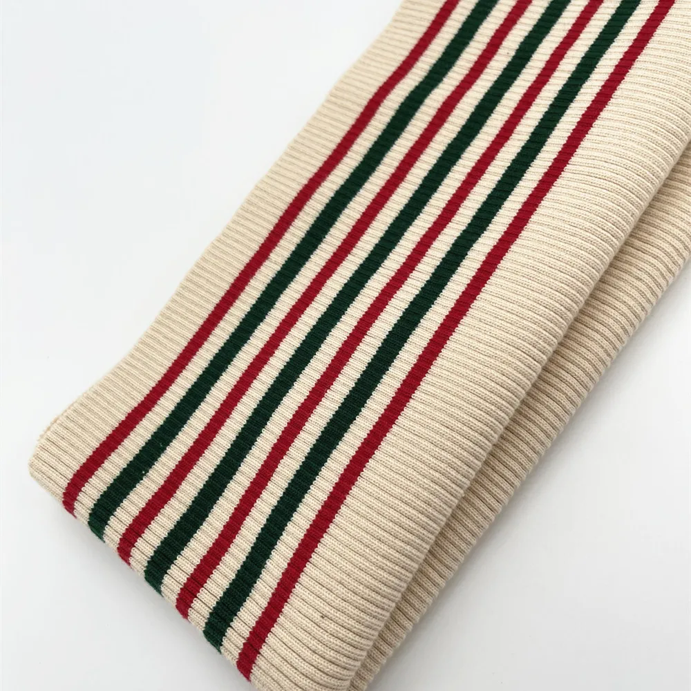 95% cotton 5% spandex super thick dyeing 2X1ribbed knit cuff decorative leader lip T-shirt Chinese factory supplier