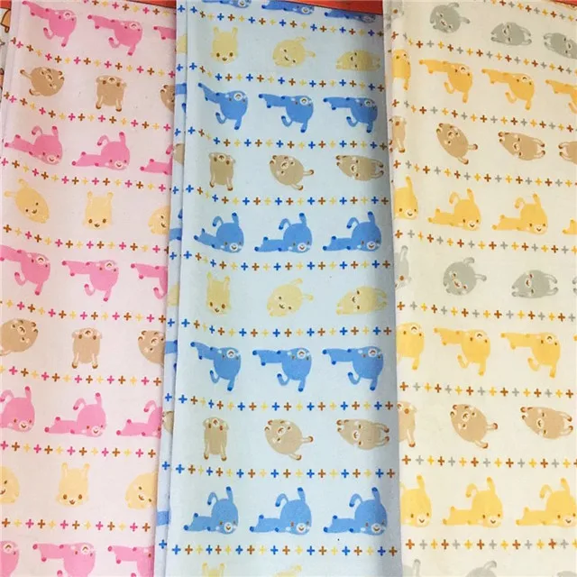 baby wear cloth blanket use 1mm crystal velvet custom dot printed minky fabric