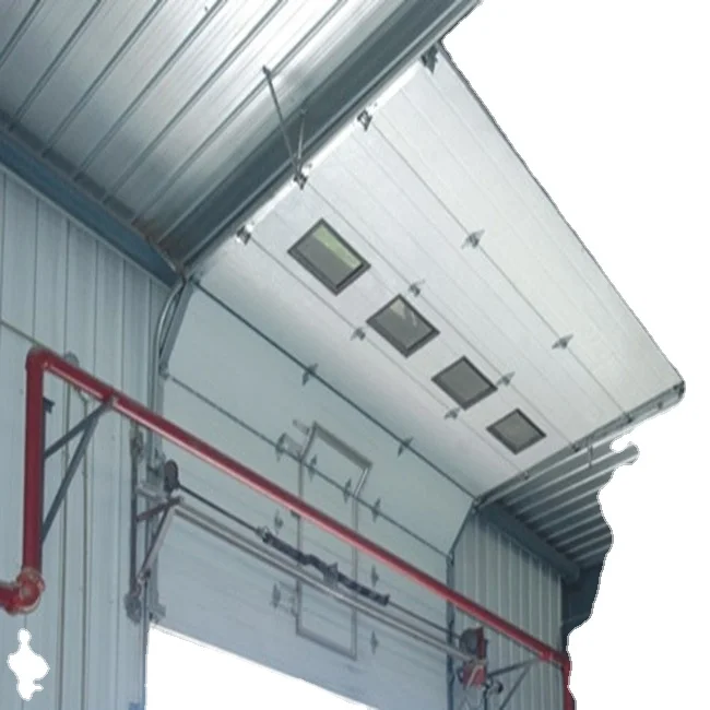 Factory Price Customized Industrial lift Warehouse sectional Aluminum Overhead door for workshop