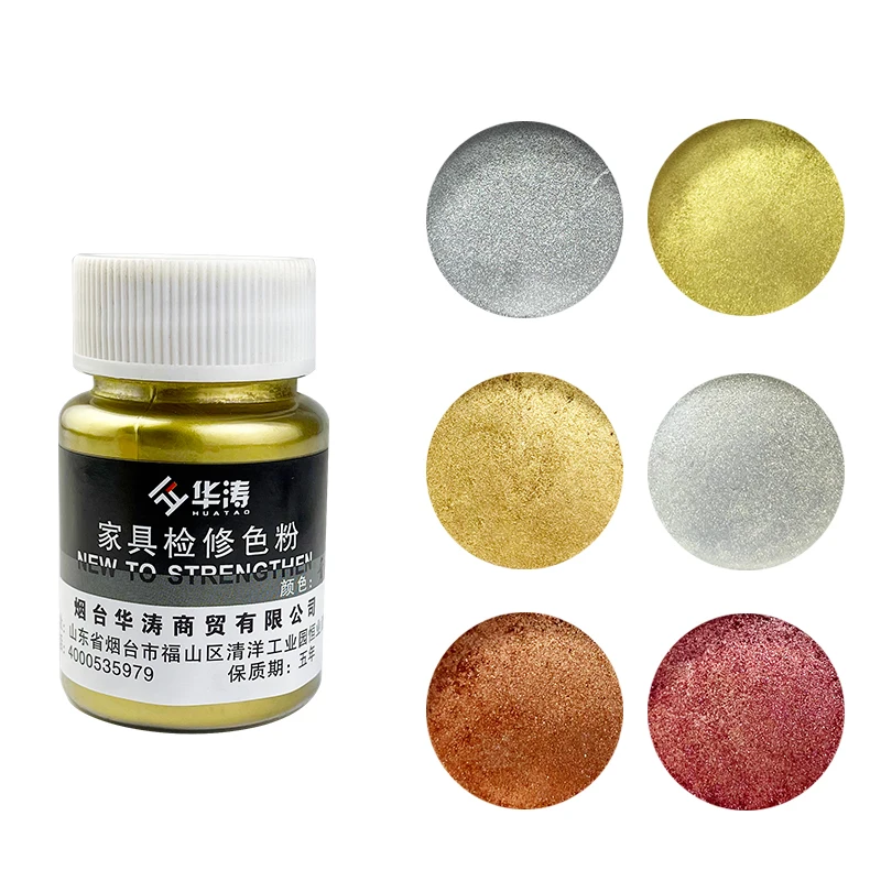 Wooden door gold painting silver painting  metal powder