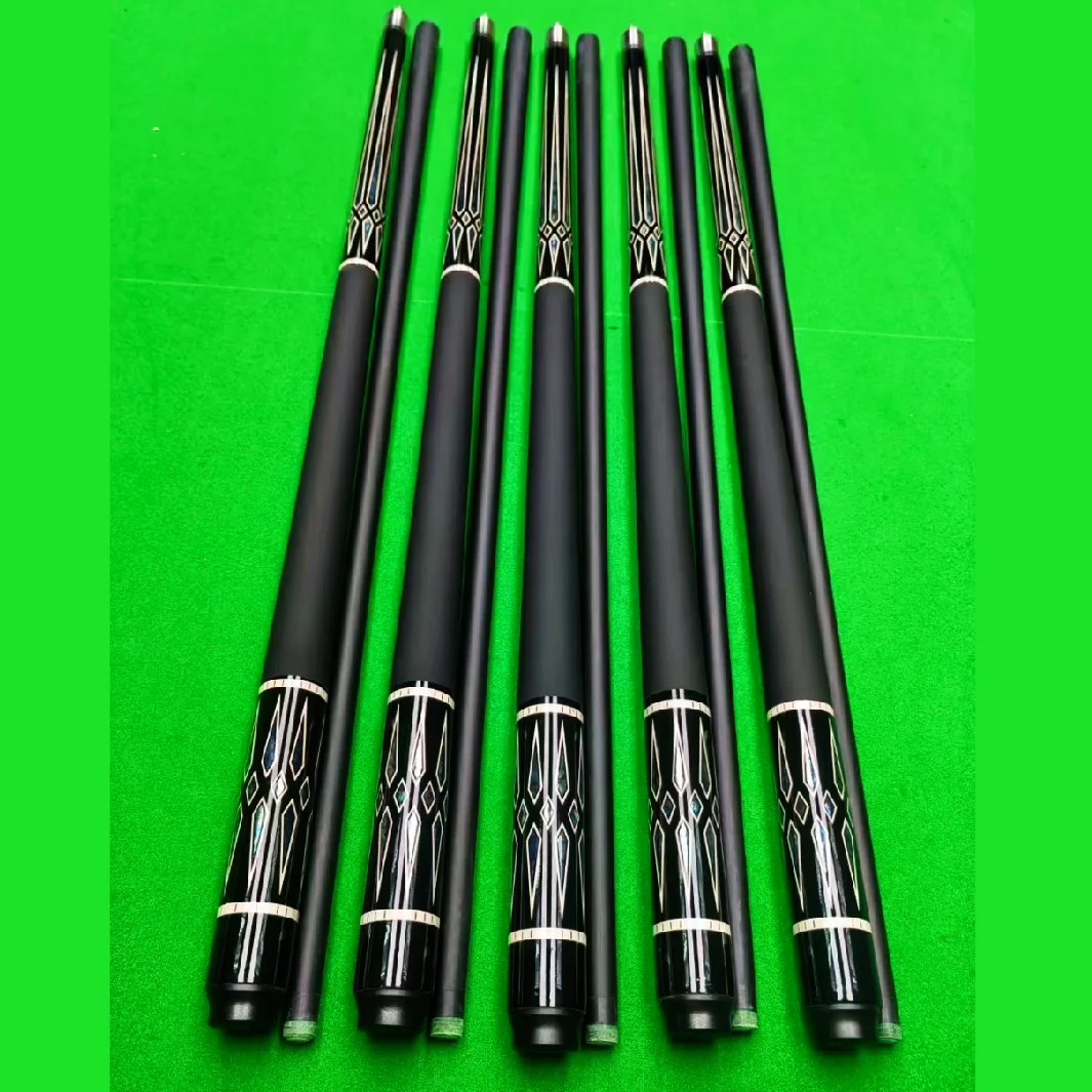 Hot sale good quality pool billiard cues carbon 1/2 jointed cues sticks