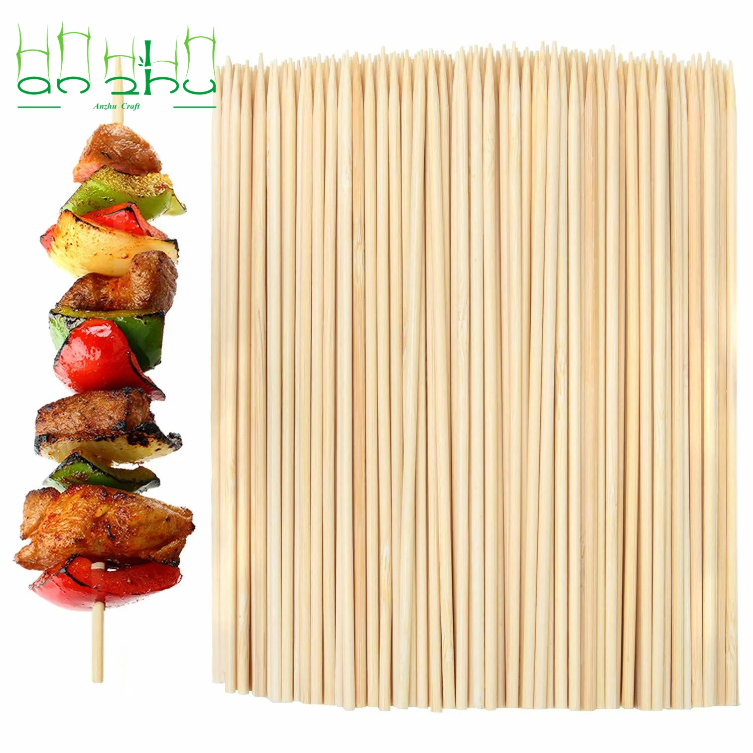 Disposable bbq skewer stick bamboo skewer