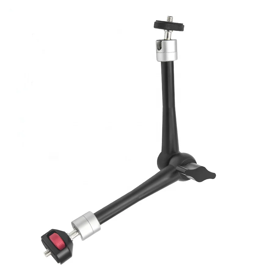 11 Inch Adjustable Articulating Friction Magic Arm Hot Shoe Mount With Quick Lock For DSLR Camera Rig LED Light