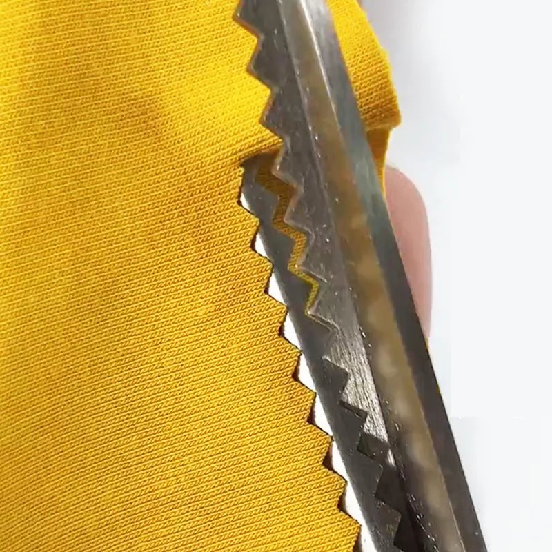 Lace Scissors Lockstitch No-Sew Sewing Scissors Tailoring Triangle Wave Tooth Cloth Stainless Steel Handmade Scissors