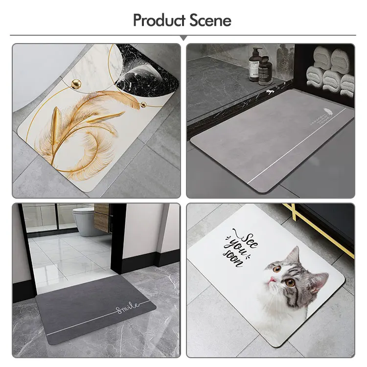 The Most Popular Wholesale Manufacture Non Slip Bath Mat Microfiber Memory Foam Bath Mats For Bathroom