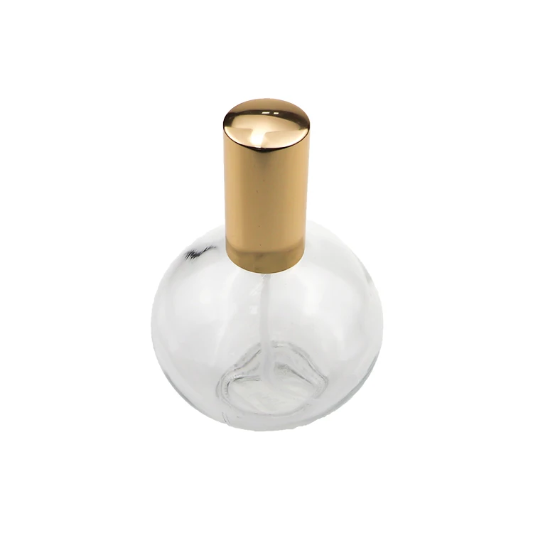 Wholesale Custom Made Clear Art Carved Crystal Empty Refillable Perfume Bottle 50ml