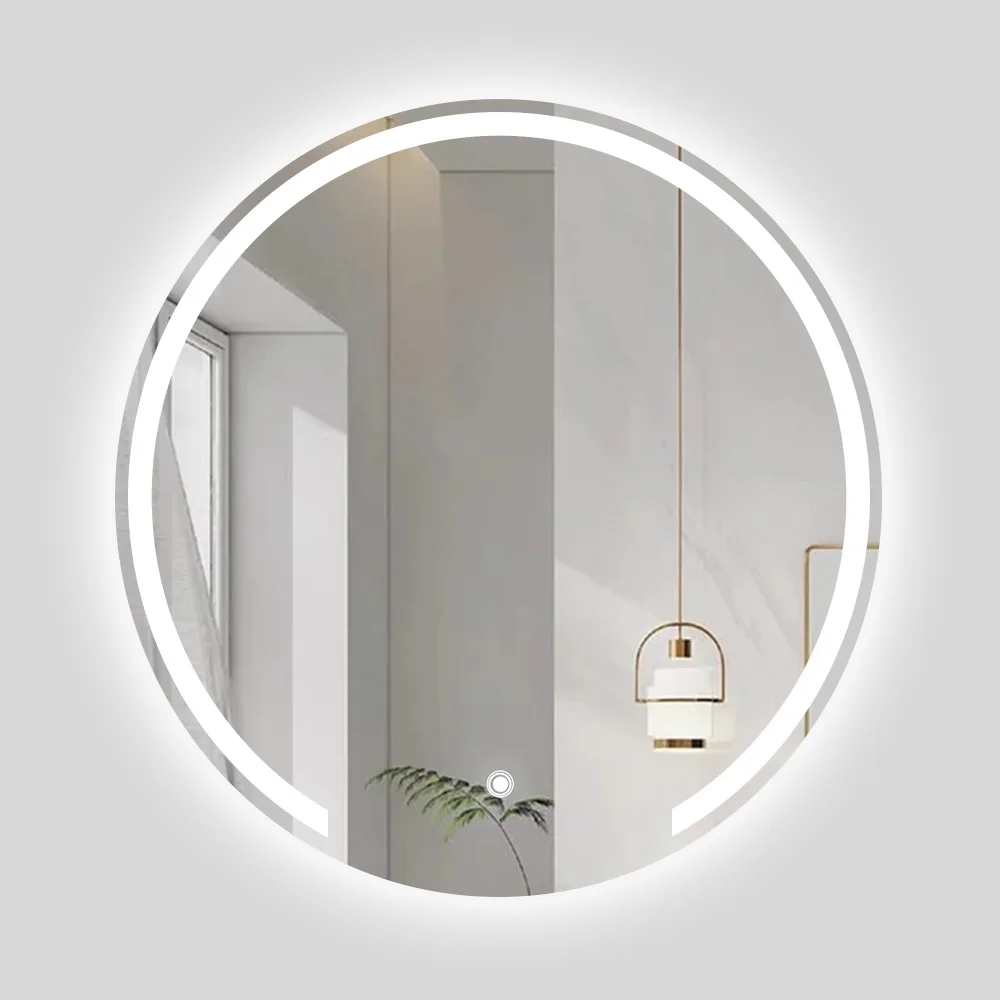 New Arrival Hot Selling Hotel House Decoration Round Wall Mounted Illuminated Smart Round Led Smart Mirror