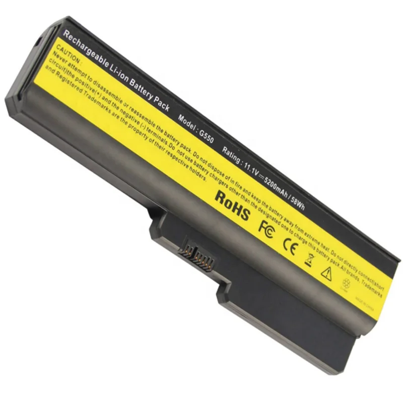 RUIHUA 5200mAh 11.1V G550 Battery Laptop Battery Replacement for Lenovo G430 G430l G430m G530 N500 Series Ideapad G430 G550 G450