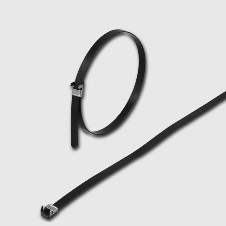 metal wrap cable tie Ball lock metal zip ties plastic PVC plastic-coated Stainless Steel Cable Ties