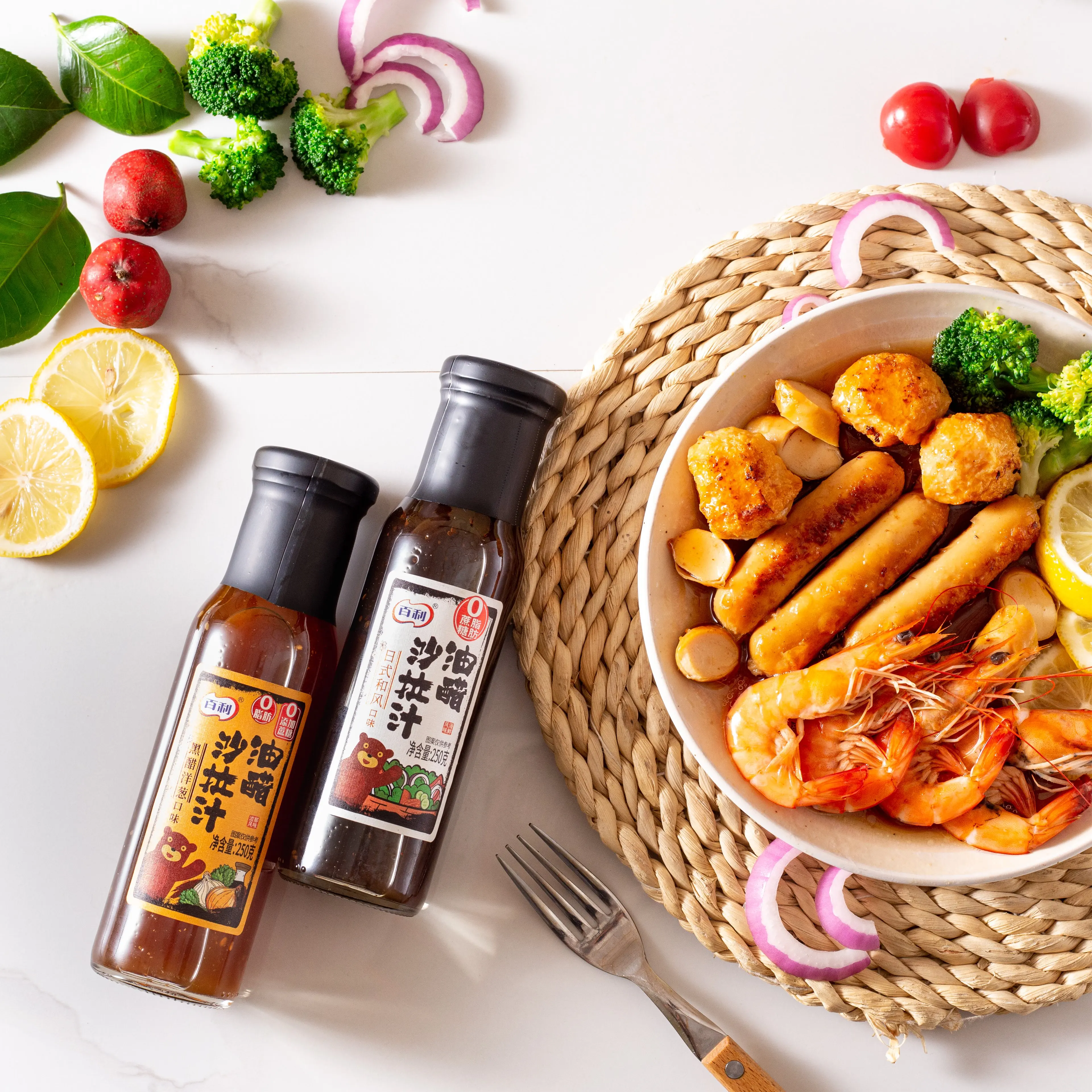 Wholesale Wafu Dressing 1.5L 230g 40g OEM BRC-A  IFS-A  Fat free Sugar free Authentic Japanese Flavor salad dressing