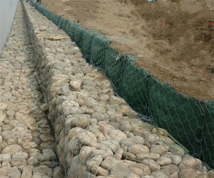 Special Made PVC Coated Gabion Basket Gabion Cloture Mattress 6*2*1m Gabion Baskets For River Use