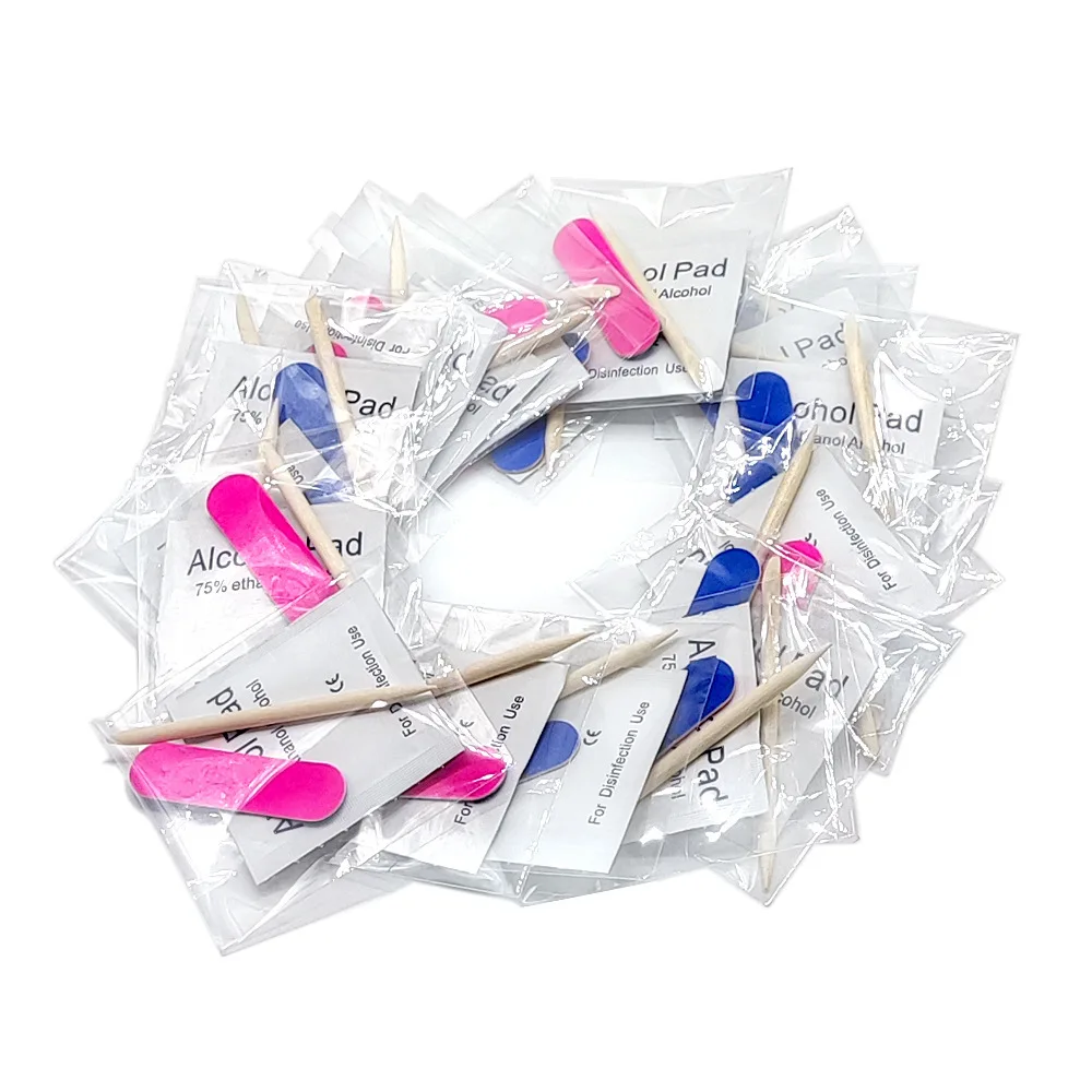 Destly Press On Nails Small Business Stickers Pusher Mini Files Alcohol Chips Press On Nails Tool Kit