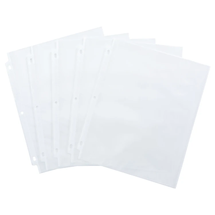 PP Plastic Matt Texture Transparent Clear3 Ring Binder System Factory SALE  Binder Pockets