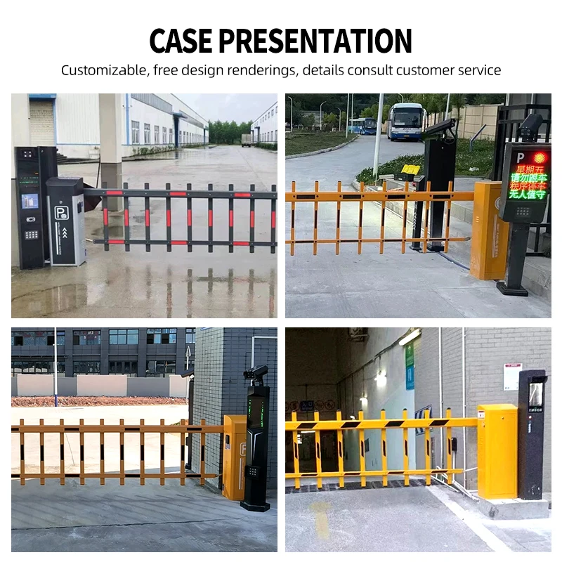 Factory price Car Parking System Drop Arm Barrier Automatic Remote Control Boom Barrier Security Gate