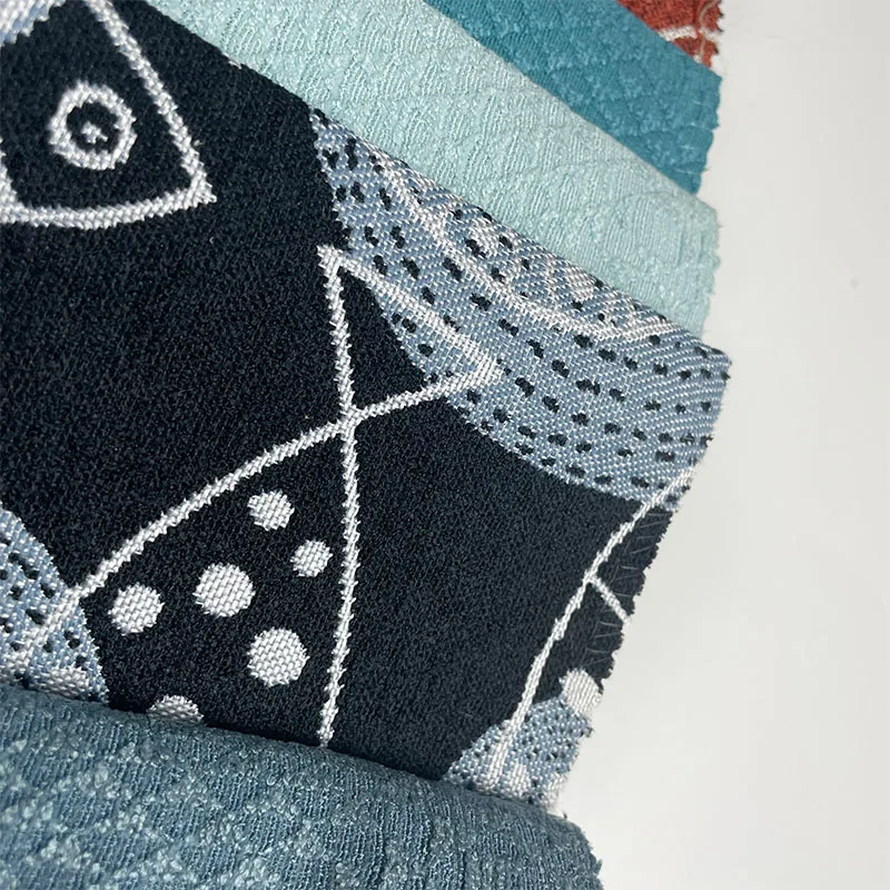 Laser Cut Print Polyester Fabric Upholstery Fabric Offered New Multiple Patterns Jacquard Durable Weft Knitted 100 Meters 280cm