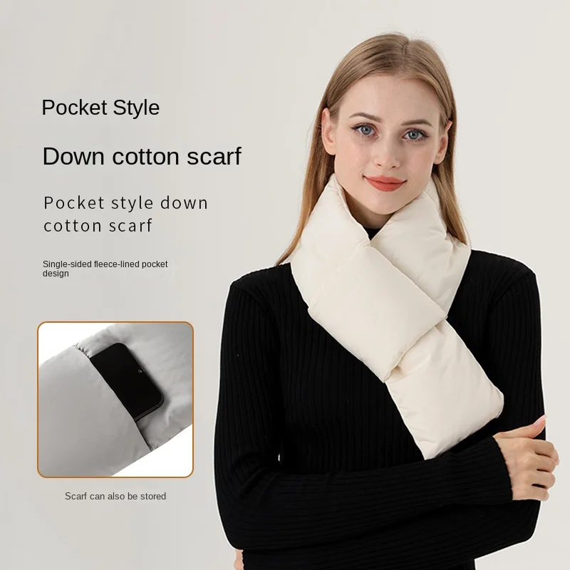 Женский длинный пуховик с перьями