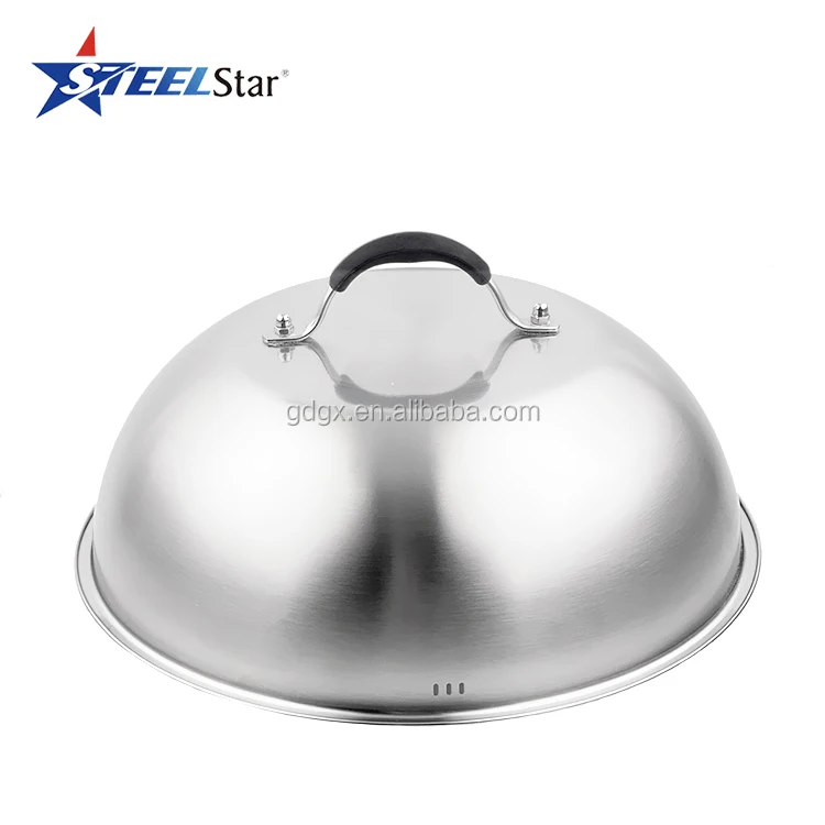 High Quality Stainless Steel Grill Griddle Burger Cover Easy to Clean Pot lids for Burger Dome