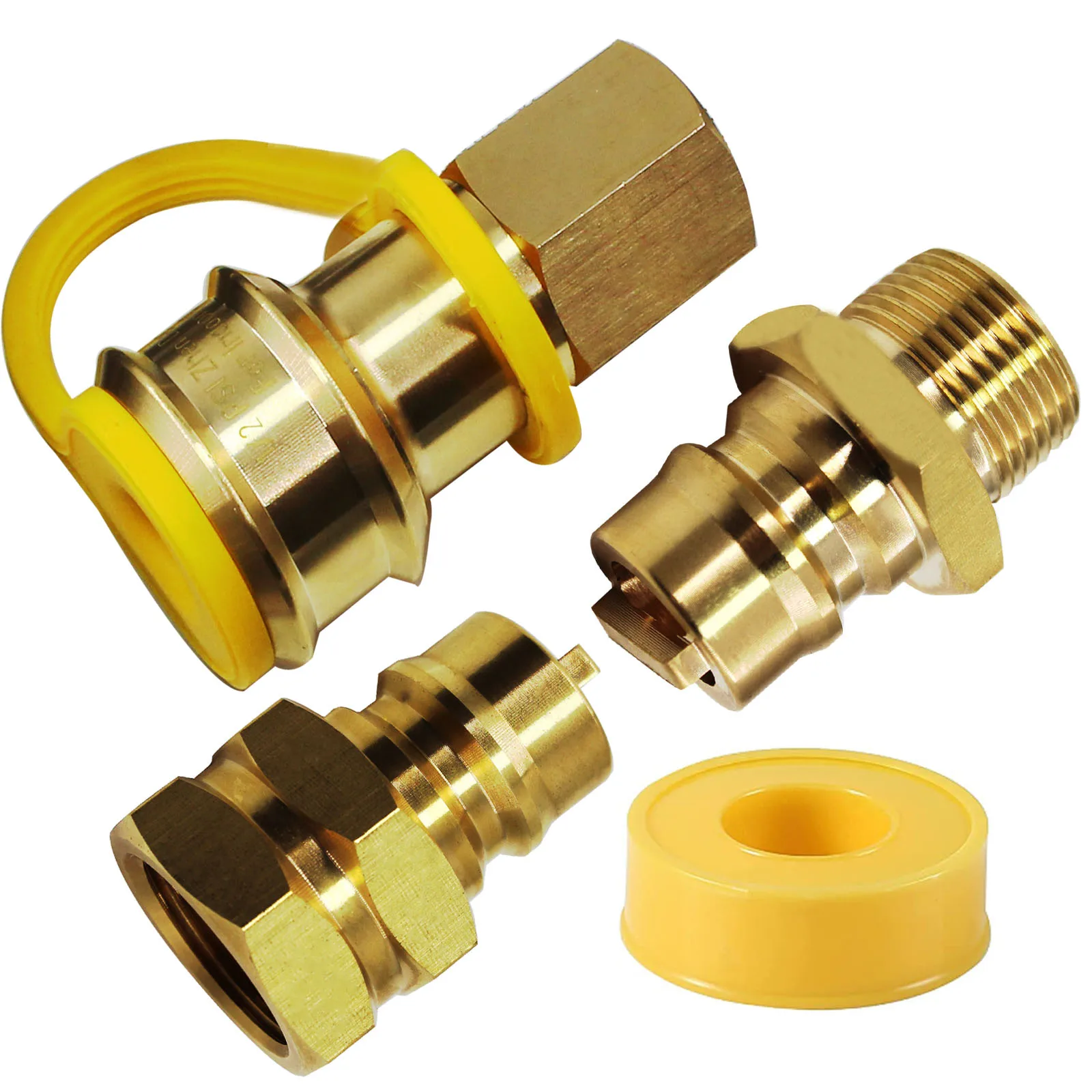 Quick Disconnect Fitting for Gas Hoses. Generator Dual Fuel Conversion Kit, 3/4 Inch Diameter