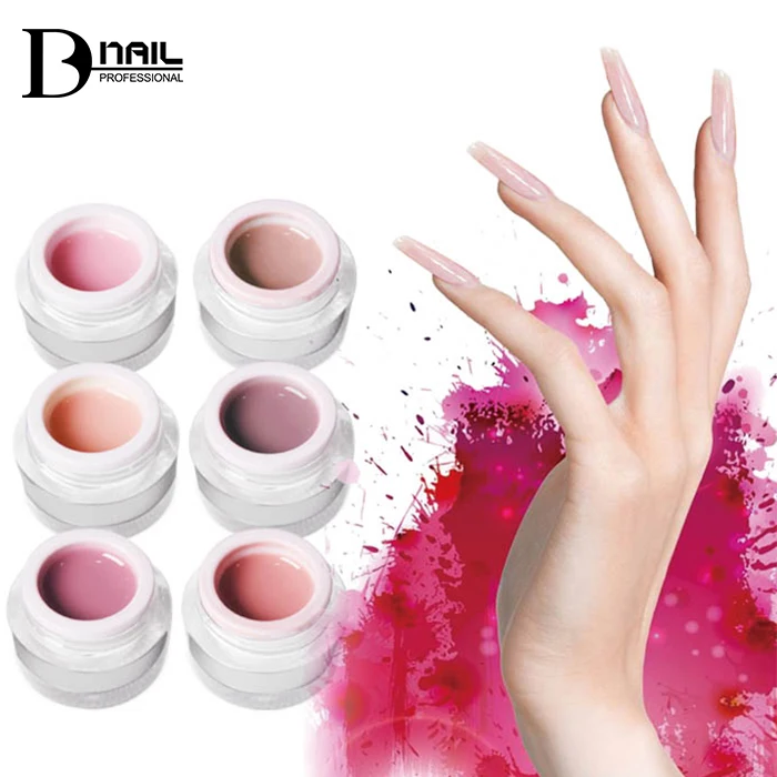 ICE NOVA Private Label Competitive Price Nude Colored Gel Nail Extension 10ML 15ML 30ML 50ML Oem Wholesale Builder Soft UV Gel