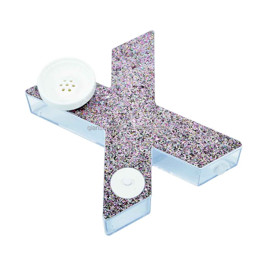 2022 New design customized Wholesale cheap portable acrylic hookah car travel shisha box X shisha hookah with LED light