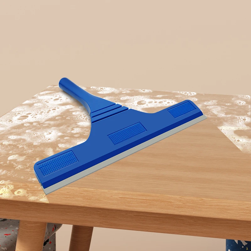 Jesun 2-in1 Professional Window Squeegee with Detachable Extendable Long Handle Silicone Water Blade Squeegee Glass Cleaner