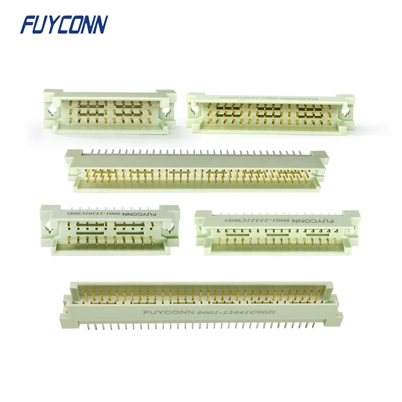 3 Rows Vertical Terminal PCB Male Eurocard connector, Male European Straight PCB 3Rows 30pin 48pin 96pin DIN41612 Connector