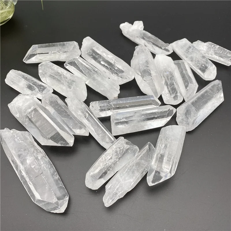 Natural Polished Clear Quartz Tumbled Gravel Crystal Point White Crystal Terminated Point