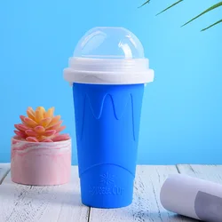Summer Squeeze Homemade Milkshake Bottle Quick-Frozen Smoothie Sand Cup Pinch Fast Cooling Magic Cup Ice Cream Slushy Maker Cup