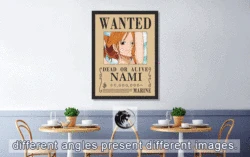 One Piece Wanted NAMI HANCOCK ROBIN 3D Lenticular Anime Poster 12x16 Picture Frame 30x40 For Promotional Gift