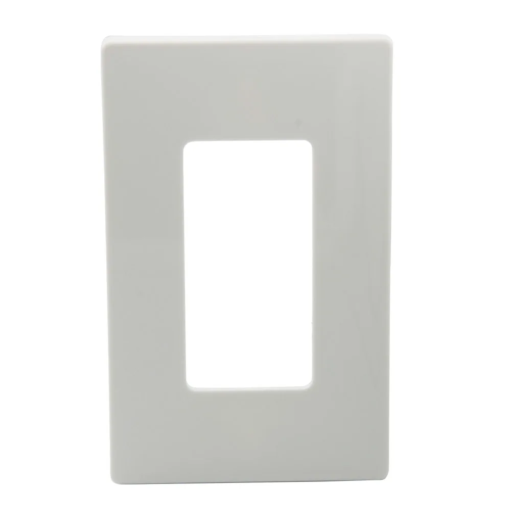 1 Gang US Standard Black White Decorative Screw less Wall Plate