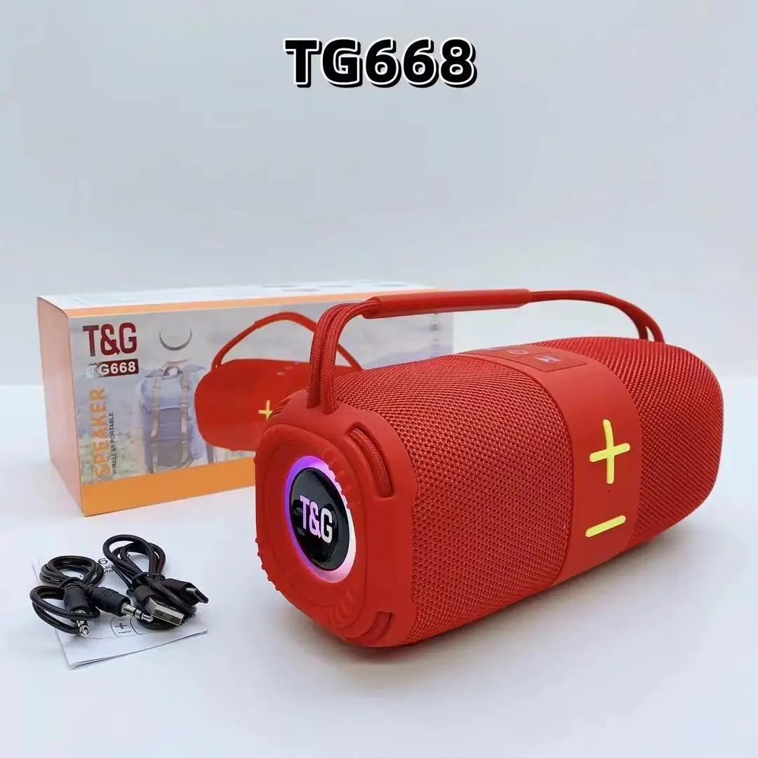 TG668 беспроводной BT динамик портативный домашний сабвуфер высокого качества TG-668 USB TF FM TWS