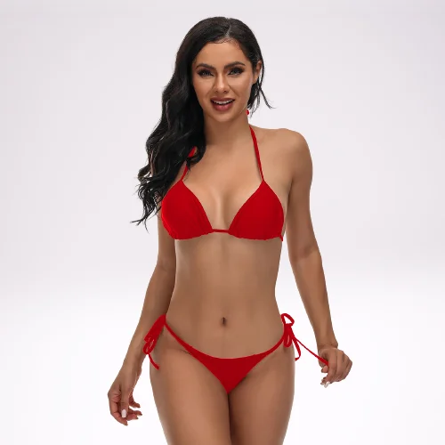 Customized Bikini Swimsuit Women Swimsuit Print Swimming Suits Two Piece Bikini 2023 supplier two piece swimsuit