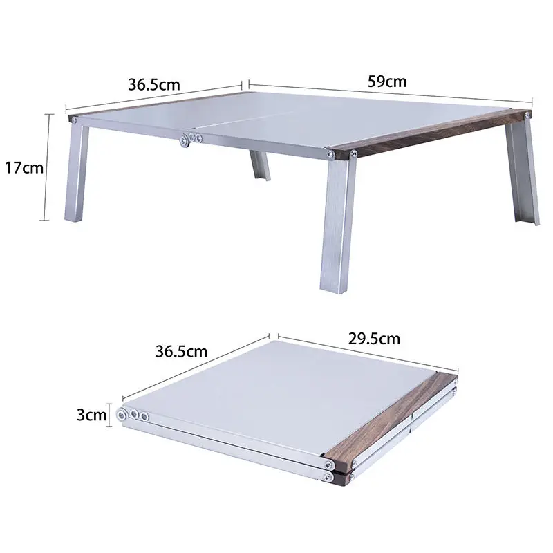 Manufacturers Wholesale Outdoor Portable Stainless Steel Folding Table Multi-purpose Picnic Barbecue Table