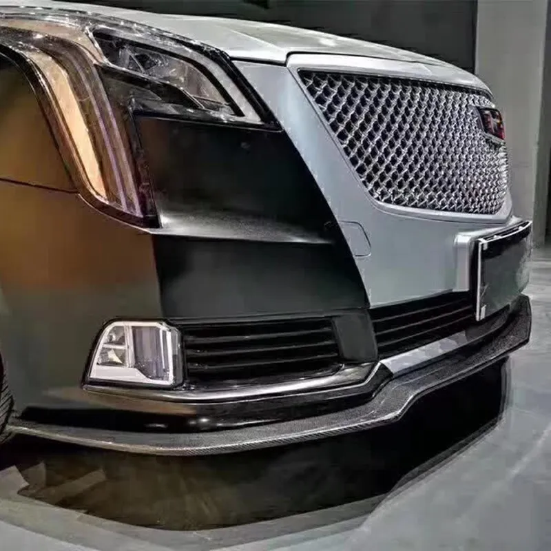 Silver Front Grille for Cadillac XTS 2018-2019 Car Bumper Grille Racing Grills with Logo Auto Accessories Body Parts