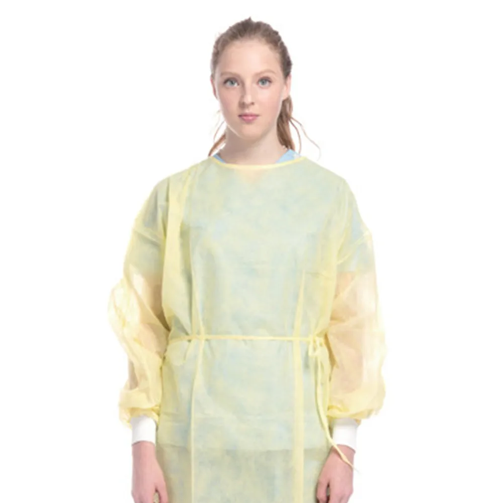 Шэньчжэнь Гуандун медицинские принадлежности защитный костюм одноразовый желтый изоляционный Халат