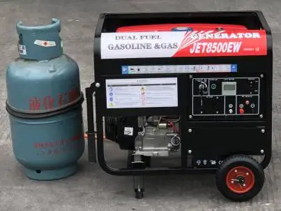 1kW 2kW 3kW 5kW 6kW 8kW 10kW AC Single Phase Gas Generator with Natural Gas Or LPG Biogas For Home Use