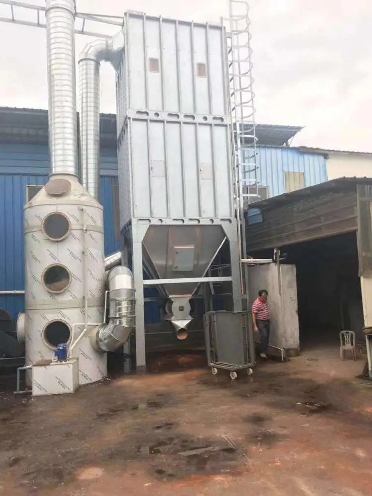Industrial Powder Stainless Steel Cyclone 4kw Dust Collector System