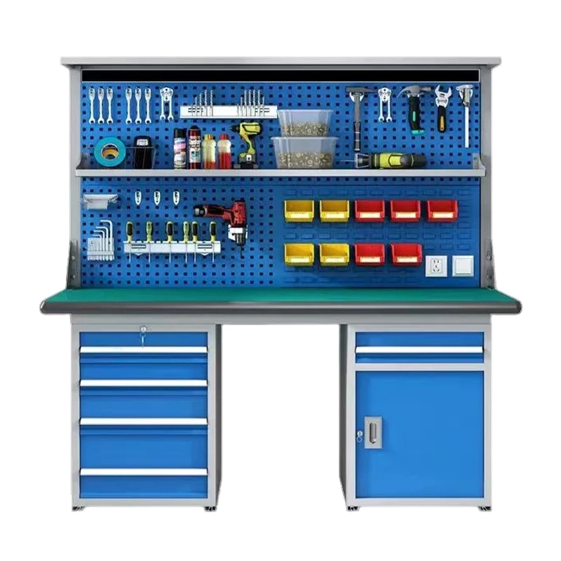 Anti-Static Tool Table Composite Countertop Multifunction Workshop With Drawers Workbench