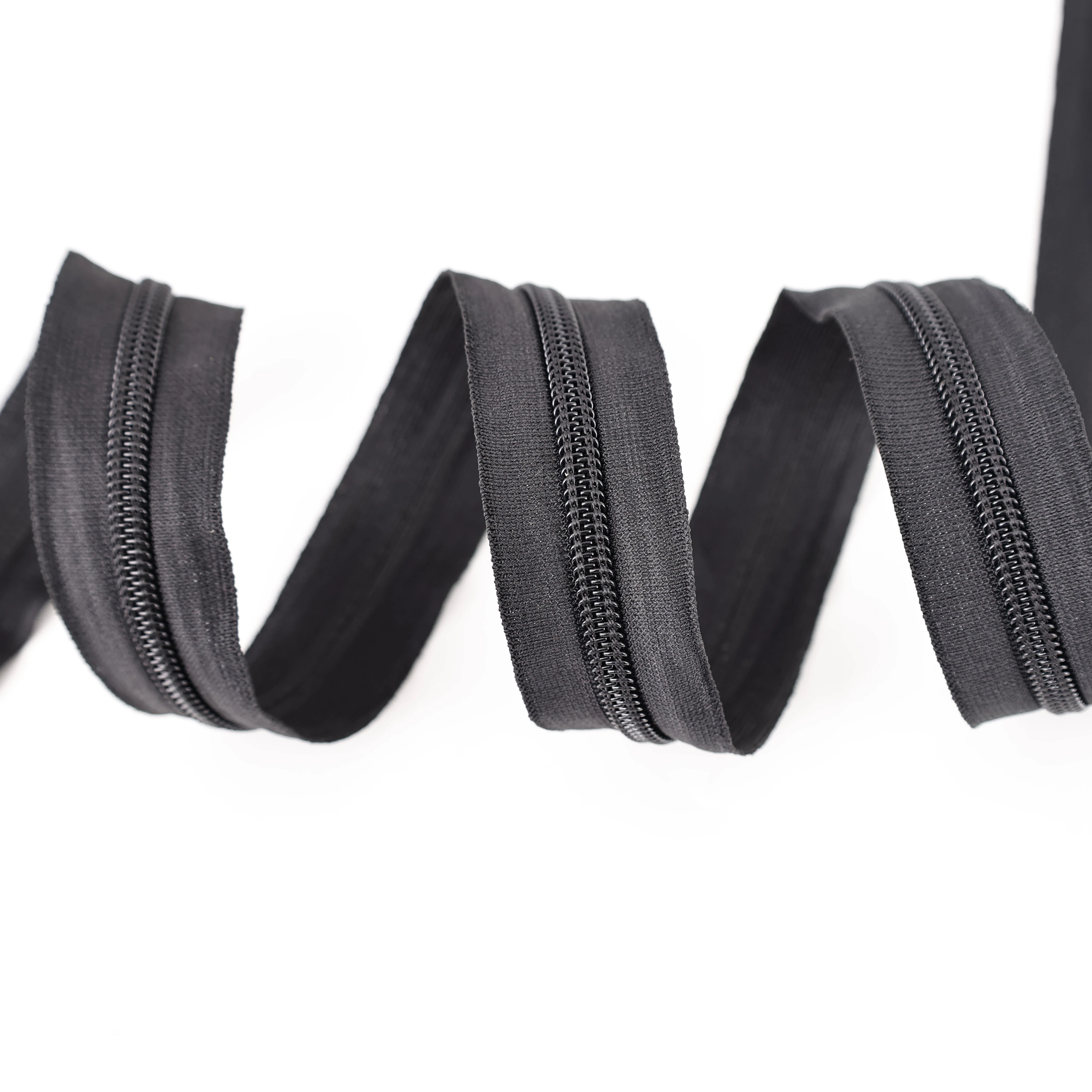 QLQ Newly Developed Elastic Zipper  Wholesale Quality Stretch Zip For Mosquito Net Shoes Elastic Stretch Zipper