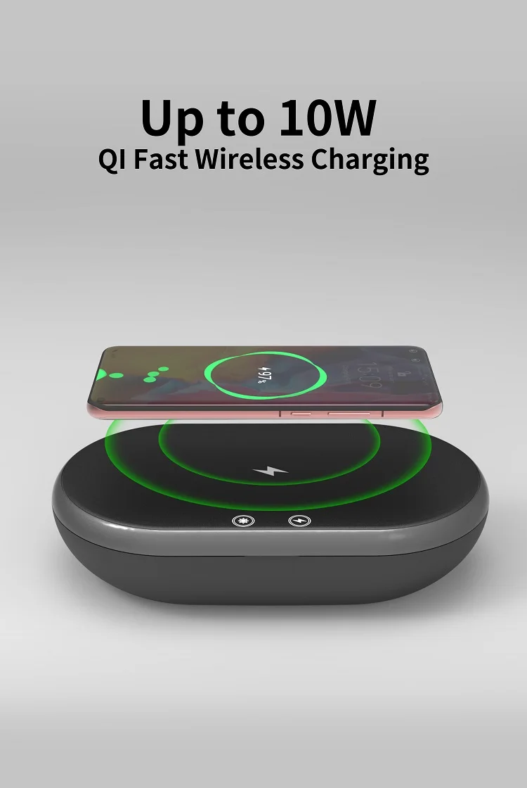 2021 Новое поступление, стерилизатор с беспроводным зарядным устройством для телефона, дезинфицирующее средство для УФ-телефона, дезинфицирующее средство для УФ-лампы, Прямая поставка