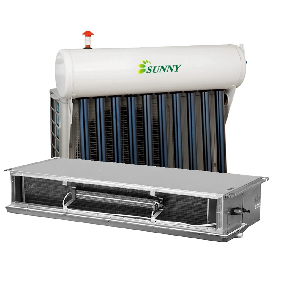 18000btu  Vacuum Tube Type Hot and Cold Hybrid Solar Air Conditioner Ductless Split Air Conditioning with R410A