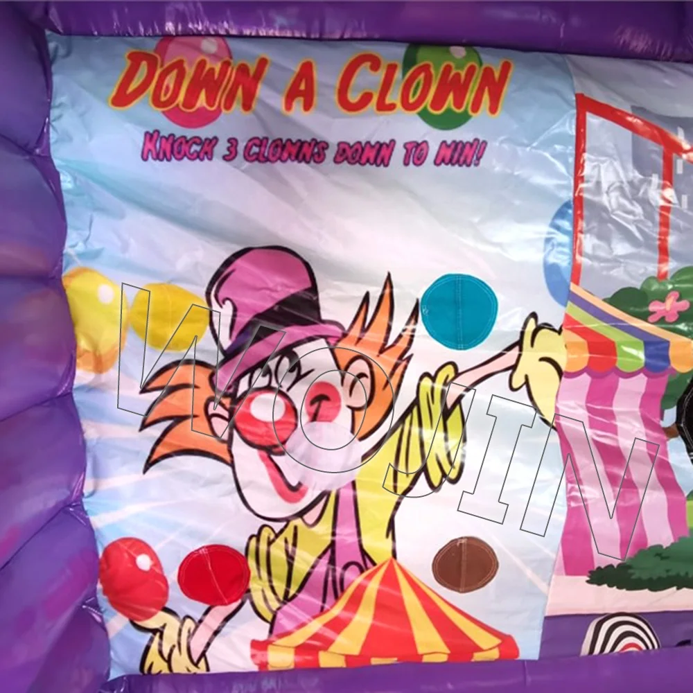 Best Selling Grand Carnival Inflatable Side Stall Shooting Games Comb 4 in 1 Inflatable Bouncer Sport Game Hot Sale