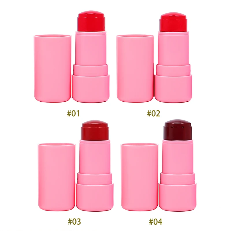 Face Cosmetic Vegan Mini Cheek Custom Blush Stick Make Up Blush Stick Packaging Custom Logo Jelly Blush Private Label