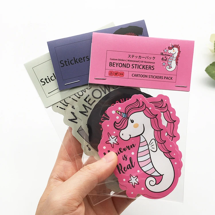 Bike Decorative Die Cut Printing Custom Sticker Pack 100cps Custom Random PVC Vinyl Kawai Aesthetic Sticker
