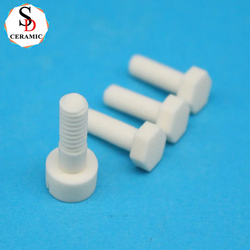 Manufacturer M3 M4 M5 M6 Zirconia ceramic screw bolt and nuts