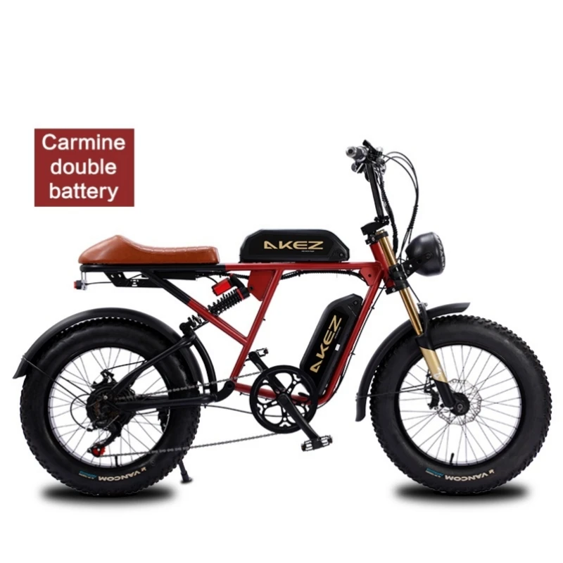 S2 48V1500W 150W 13Ah/26Ah electric city bicycle 20inch fat tires off road beach snow ebike dual battery e-bike USA warehouse