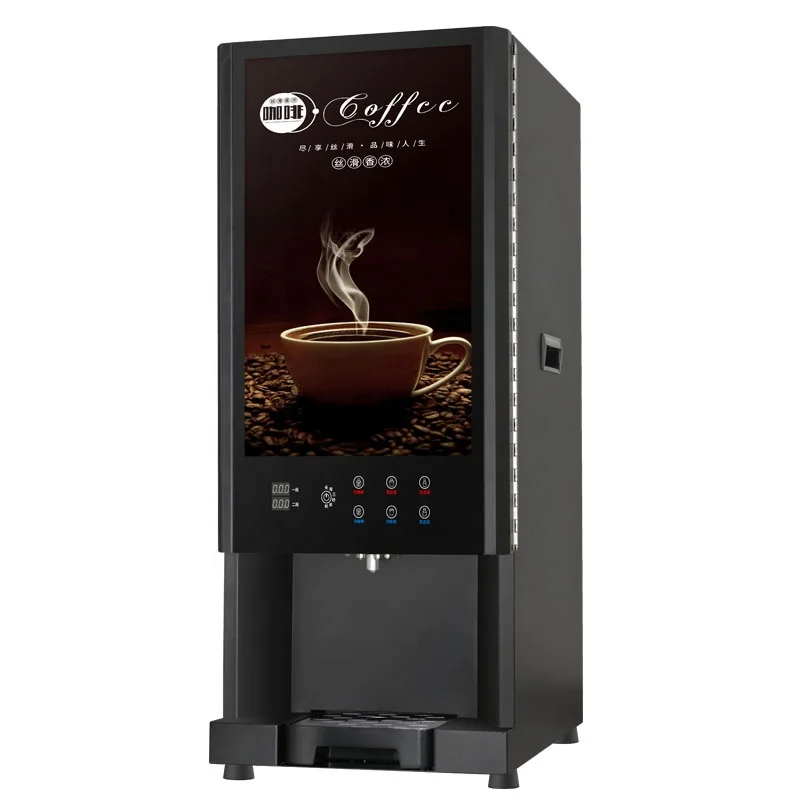 Commerical Instant Automatic Coffee Vending Machine 7 kinds drinks hot chocolate automatic commercial instant coffee maker
