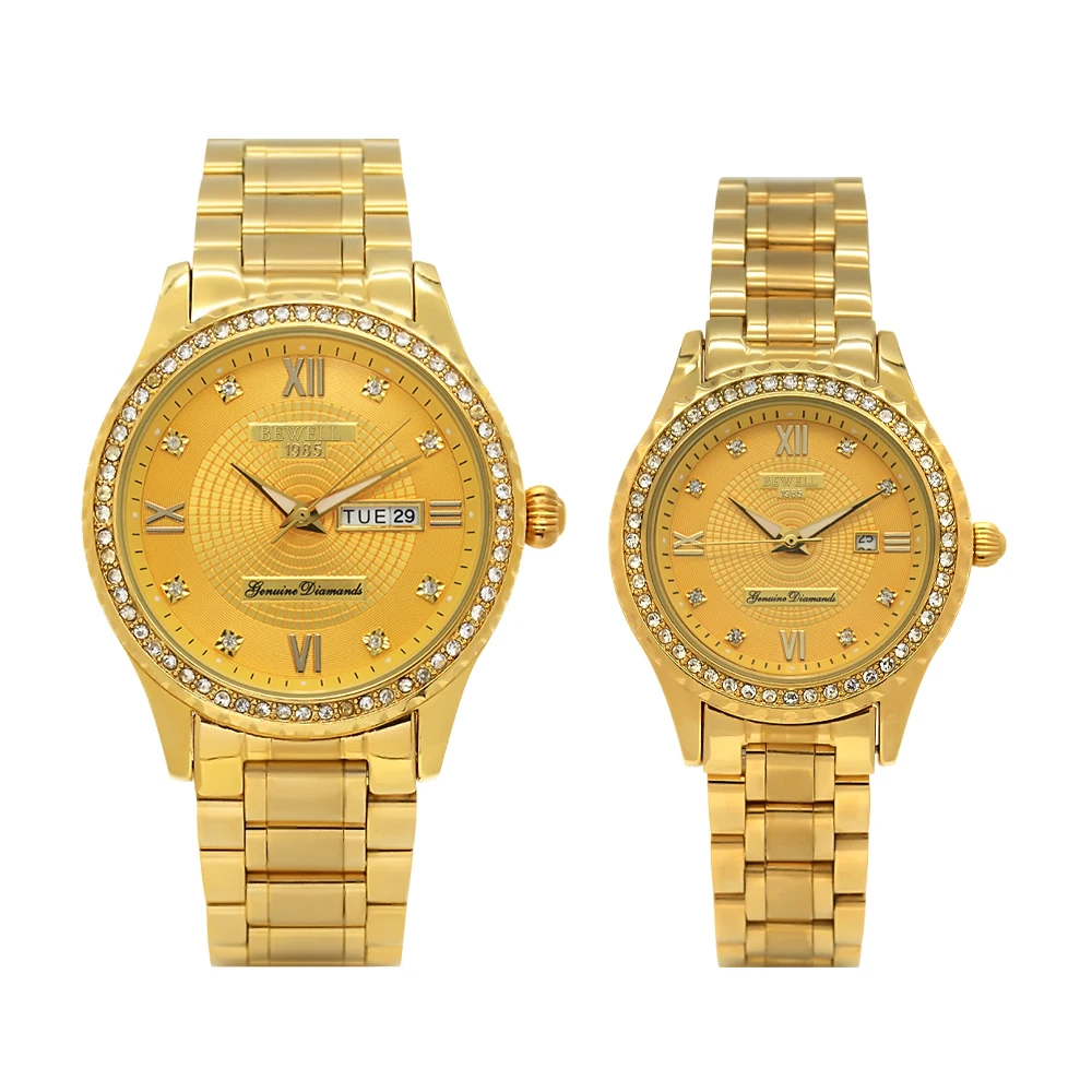 Luxury Diamond Watches for Men and Women 2022 DayDate Alloy Case with Stainless Steel Watch Band Factory Wrist Watches Wholesale