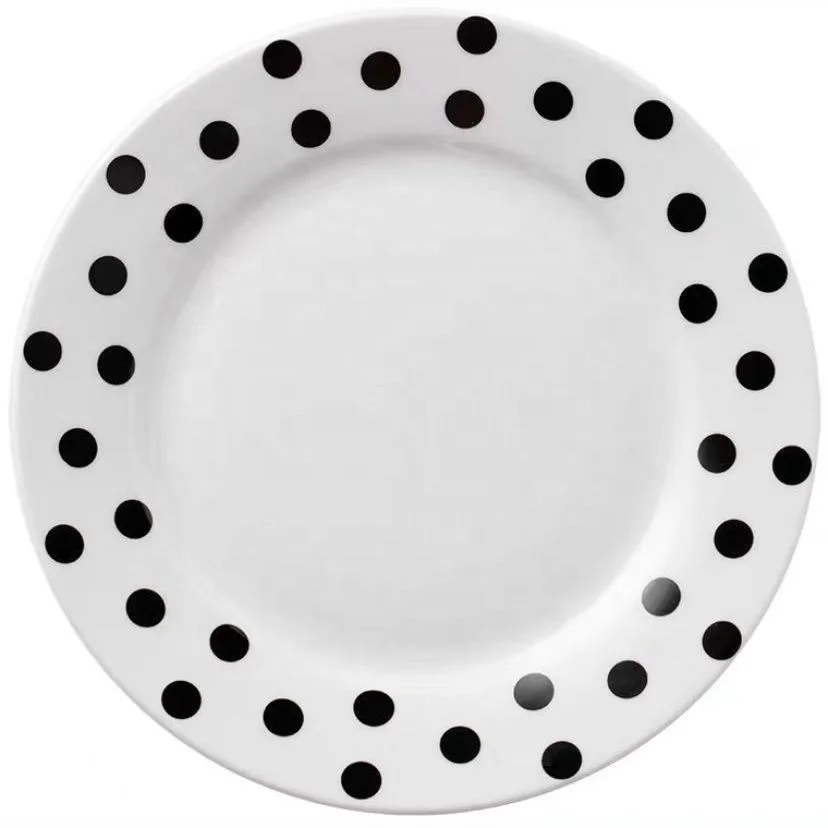 Hot sale Porcelain Plates Ceramic Plate Dot Design Tableware Dish for Restaurant Wedding Party Dessert Plate