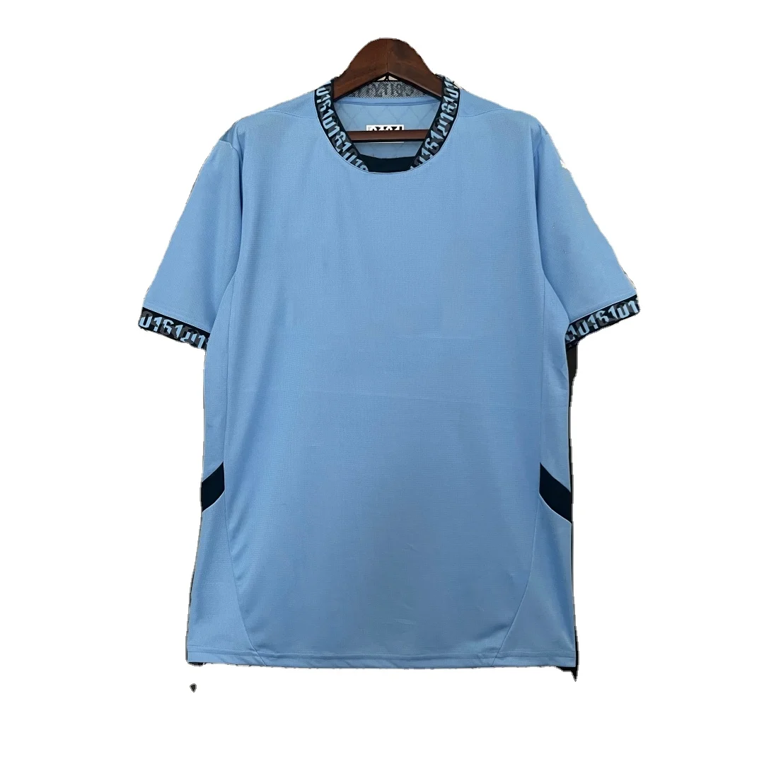 Manufacturer wholesale low price  24-25 new fan version thai man city soccer shirts home blue custom uniform mens uniform